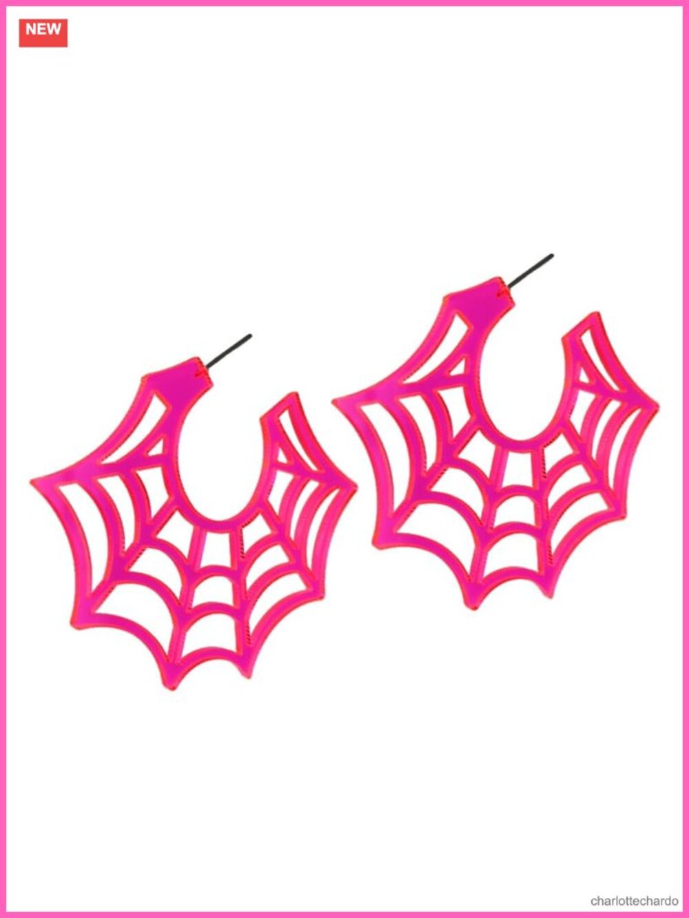 Acrylic Halloween Spider Web Dangle Earrings Women Drop Costume Jewelry